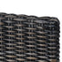 Swen Studio -  Dining Chairs 6 pcs Black Kubu Rattan and Mango Wood